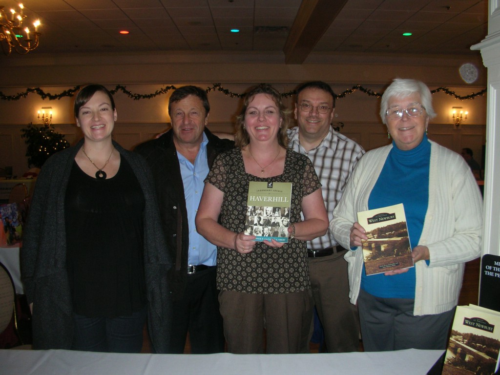 Arcadia Publishing table- Tiffany Fray, Arcadia CEO Richard Joseph, Nancy & Chris Obert and Sue Foll