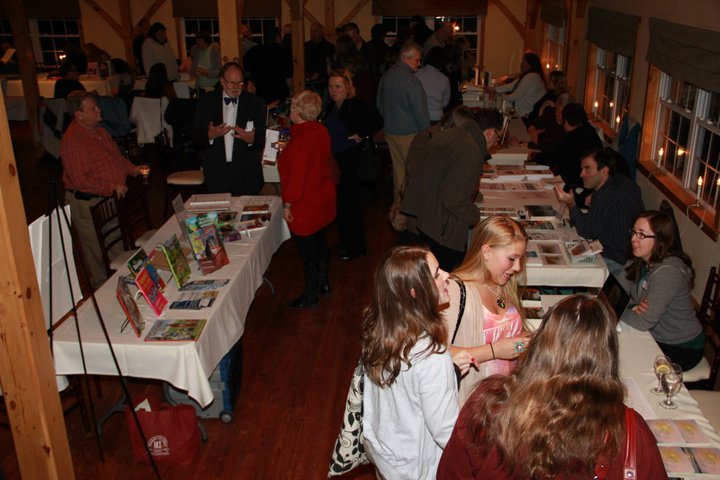 Some of the people attending the Author's Night at the Vineyard.