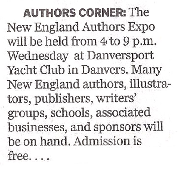 2014 New England Authors Expo newspaper write up
