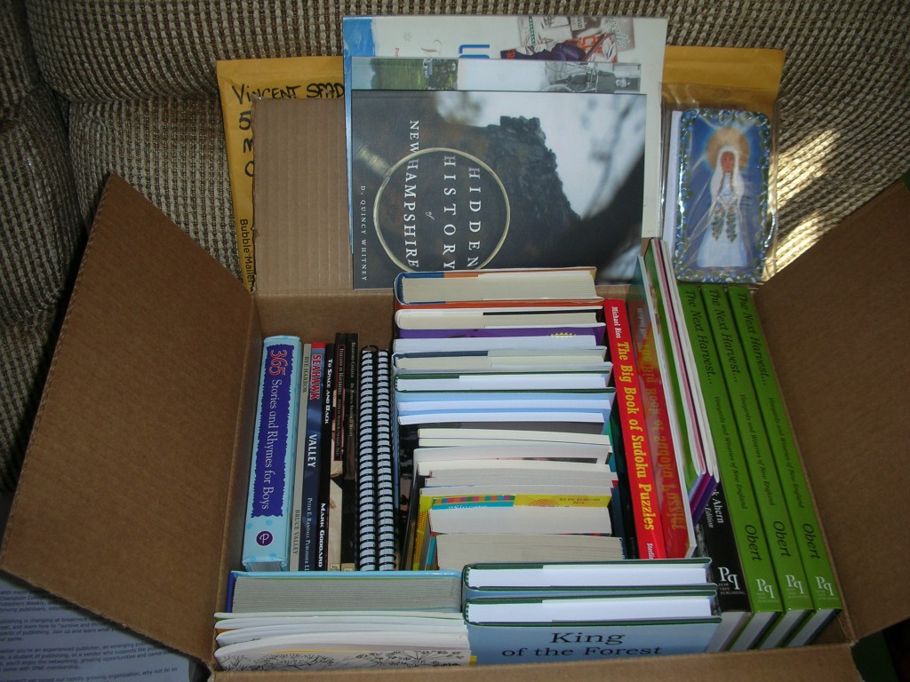 Some of the books donated to the charity.