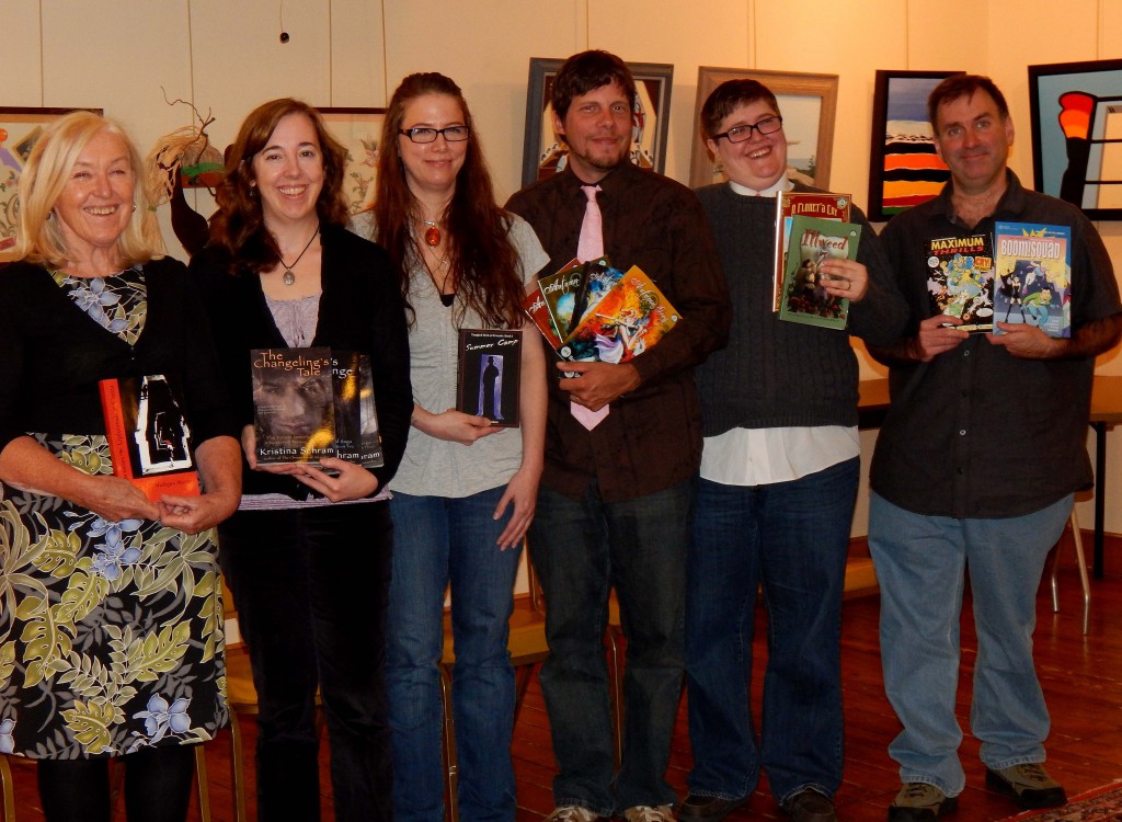 Authors and illustrators at the Buttonwoods Museum Young Adult, “Tween” & Graphic Novels event.