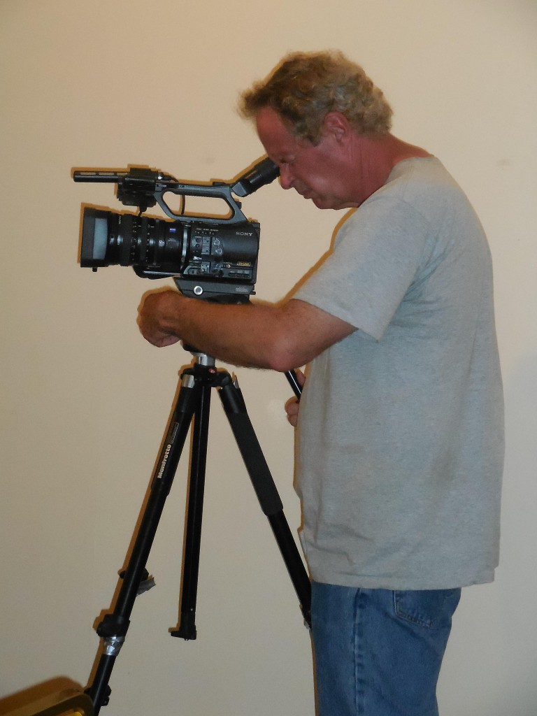 Jay films the event for TV