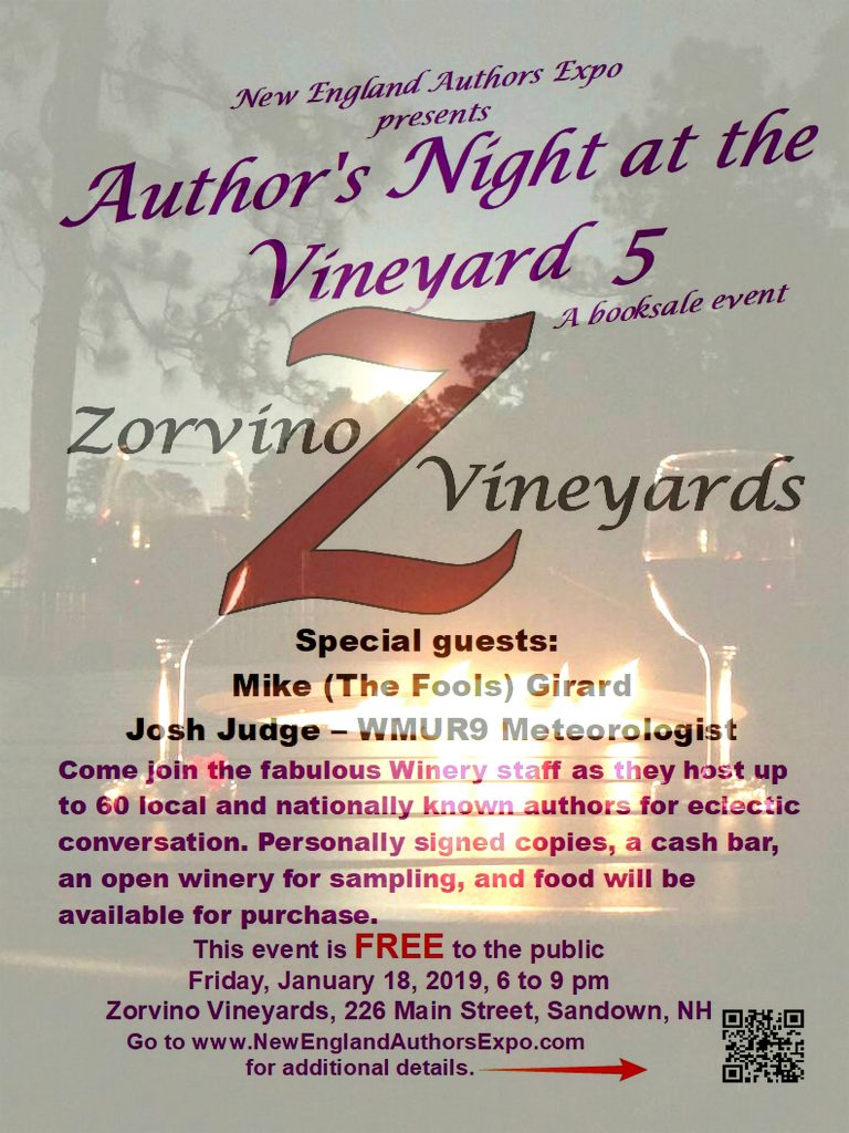 2019 Author's Night at the Vineyard flyer